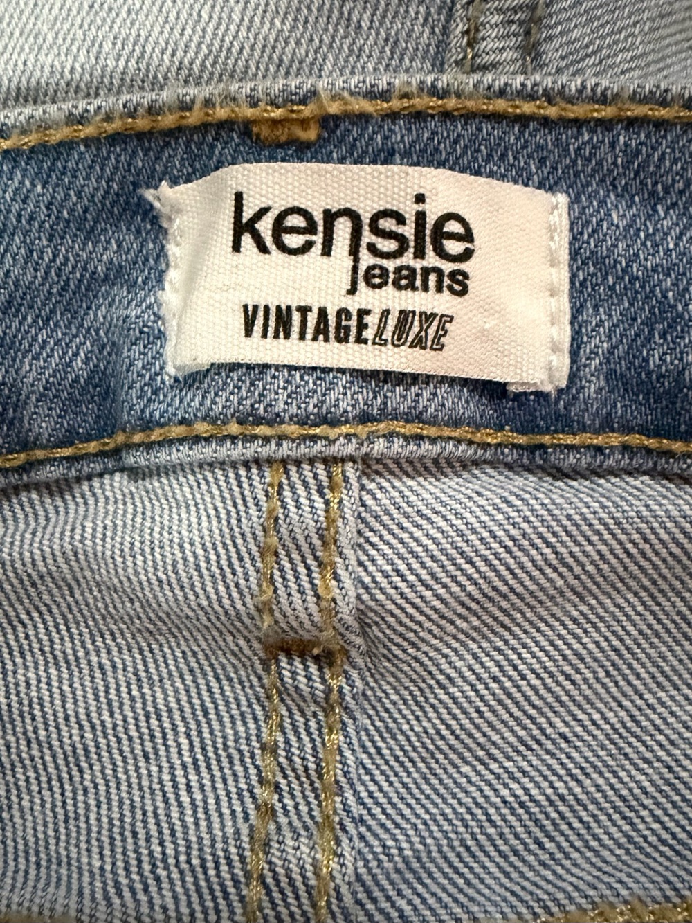 Kensie Vintage Luxe The Ella High Rise Straight Jeans Light Wash Size 0/25 - Picture 6 of 8